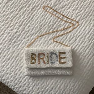 Francesca’s- Bride Beaded Clutch (BRAND NEW W/Tags)